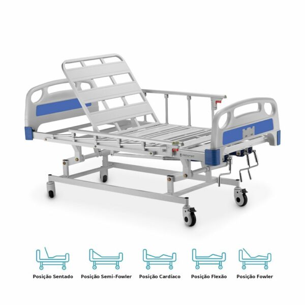 Cama Hospitalar 03 movimentos Manual DX3 - Dellamed